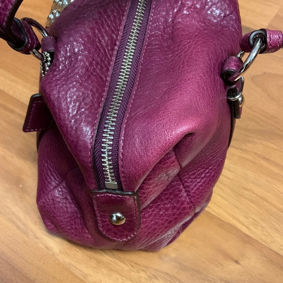 NWT Coach Pebbled Leather Mini Handbag Purse - Picture 4 of 10